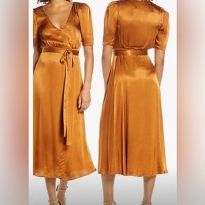 Fame and Partners silk wrap dress
